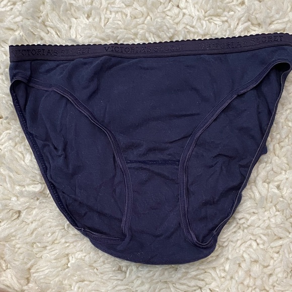 Victoria's Secret Midnight Blue  SIZE MED VINTAGE Y2K bikini panty - Picture 1 of 12